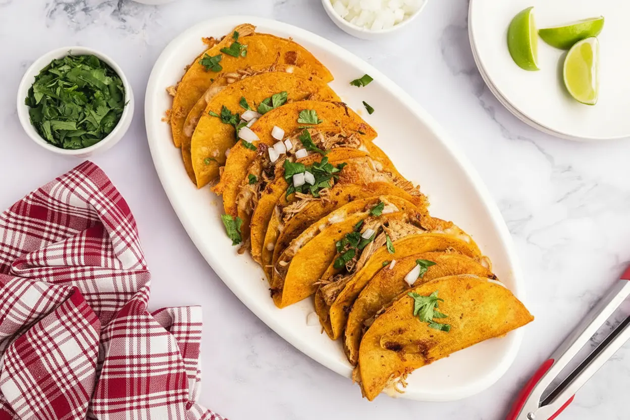 Tacos birria au poulet riches en saveurs