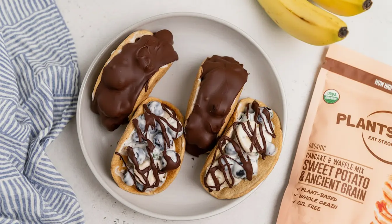 Tacos de pancakes au chocolat