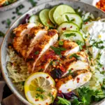 Bol de poulet sain pour la perte de poids