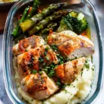 bols de préparation de repas au poulet épicé