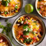 Bowls d’enchiladas au poulet riches en protéines