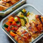Bowls de meal prep au poulet en 10 minutes