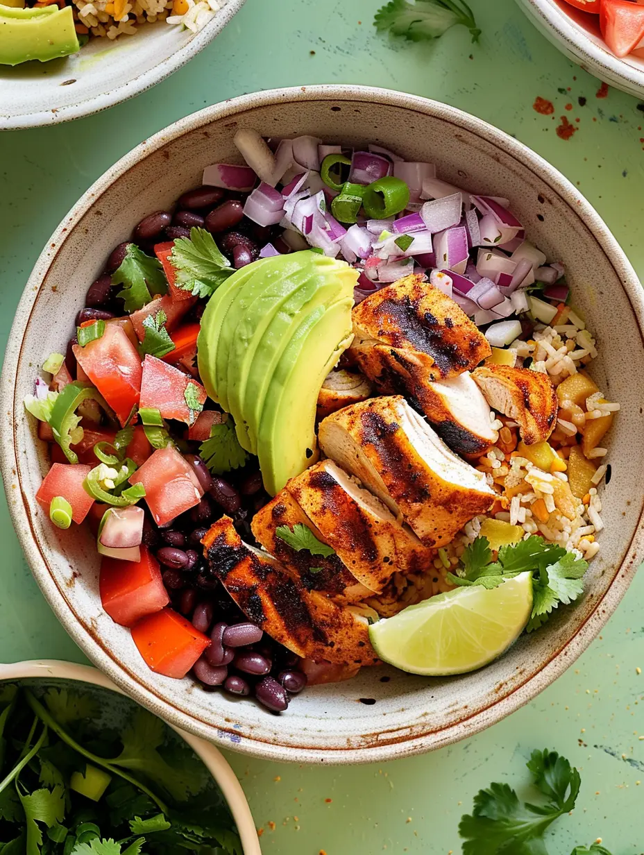 Bowls de tacos au poulet