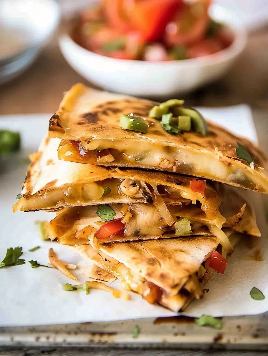 Chips de quesadilla au poulet cuits au four