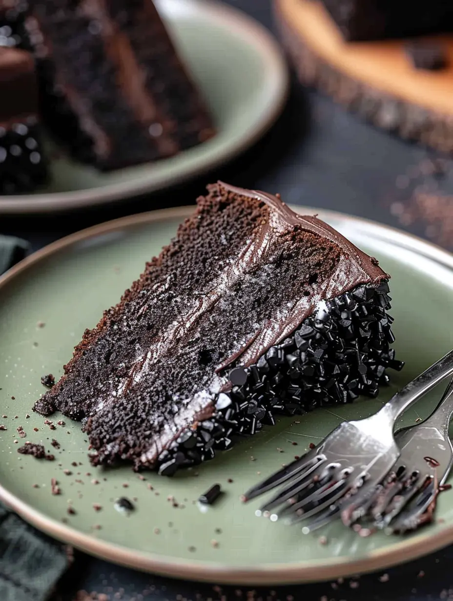 Gâteau velours au chocolat noir