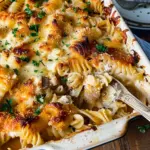 gratin de pâtes crémeux au poulet