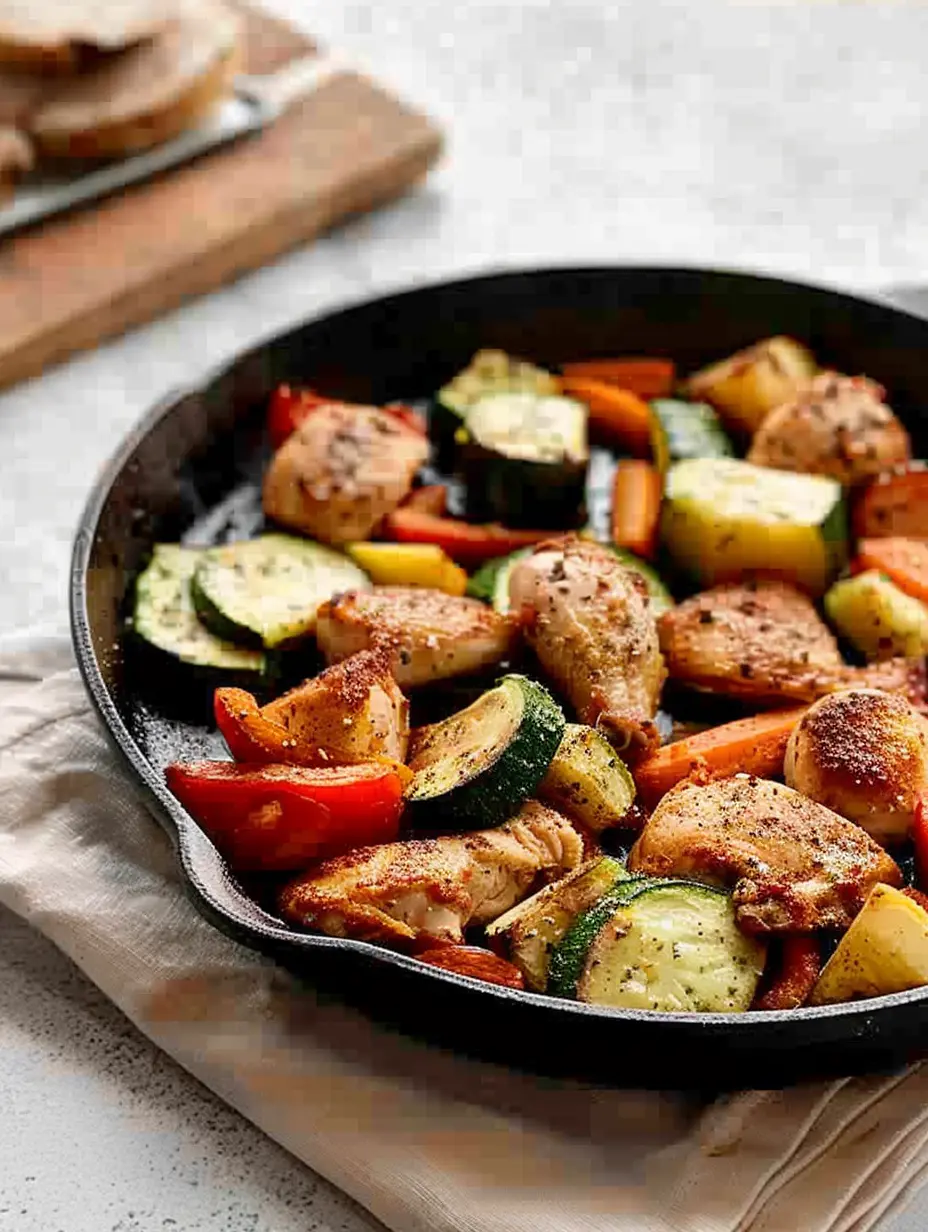 Meal prep facile au poulet et aux légumes