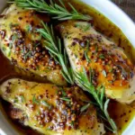 Préparation de repas de poulet à la moutarde et au miel