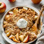 recette de crumble aux pommes sain
