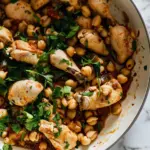 Recette de poulet épicé et pois chiches riche en protéines en 15 minutes