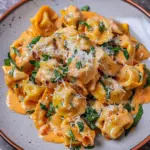 Recette de tortellinis au poulet crémeux