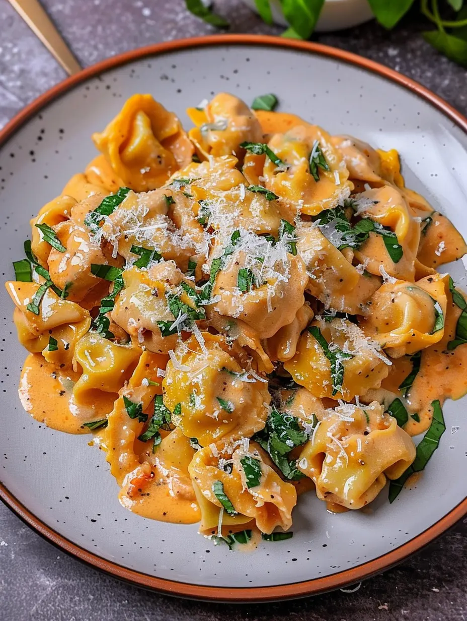 Recette de tortellinis au poulet crémeux