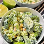 Salade de brocoli et concombre hachés