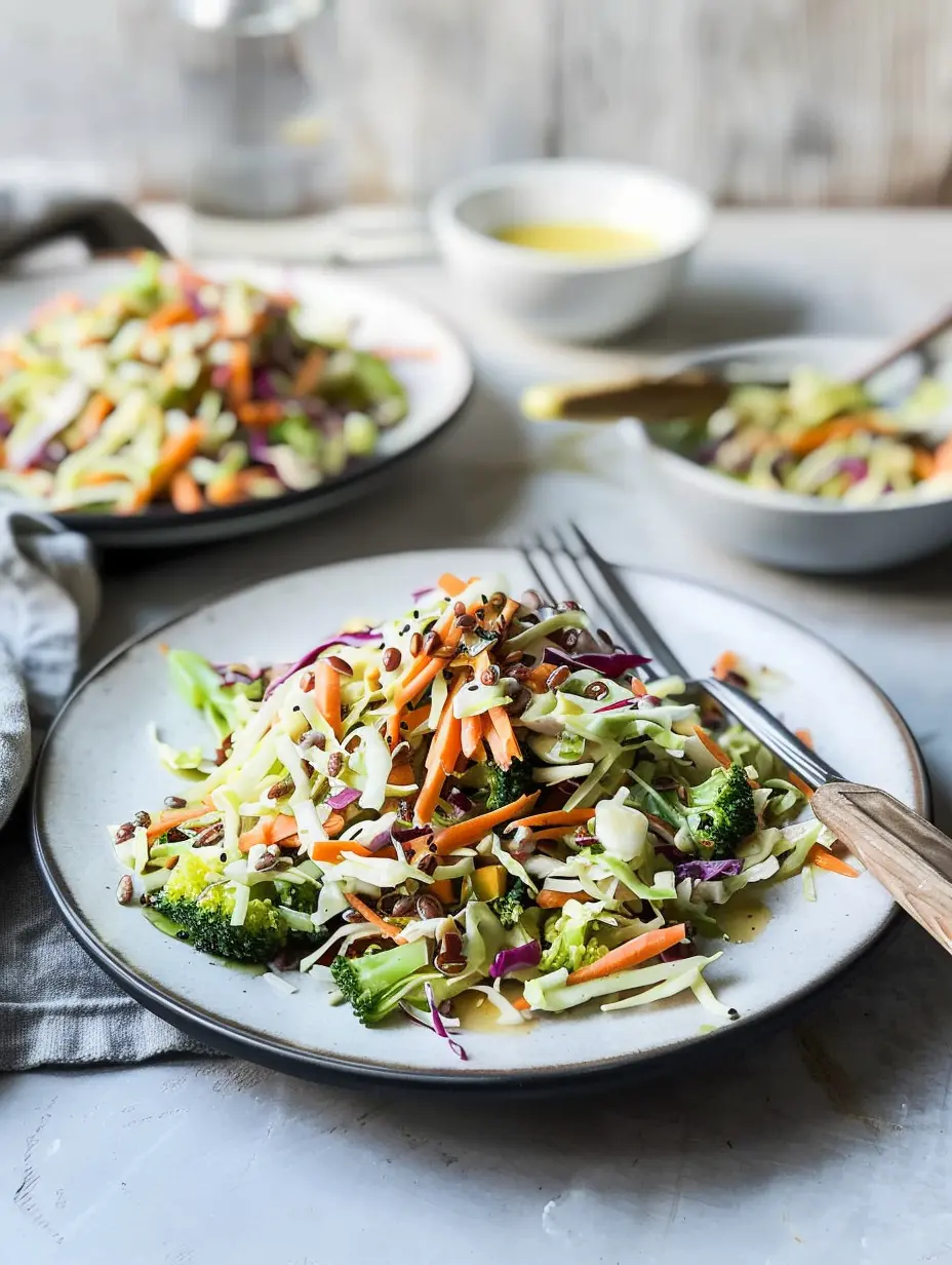 Salade de brocoli façon coleslaw croquante