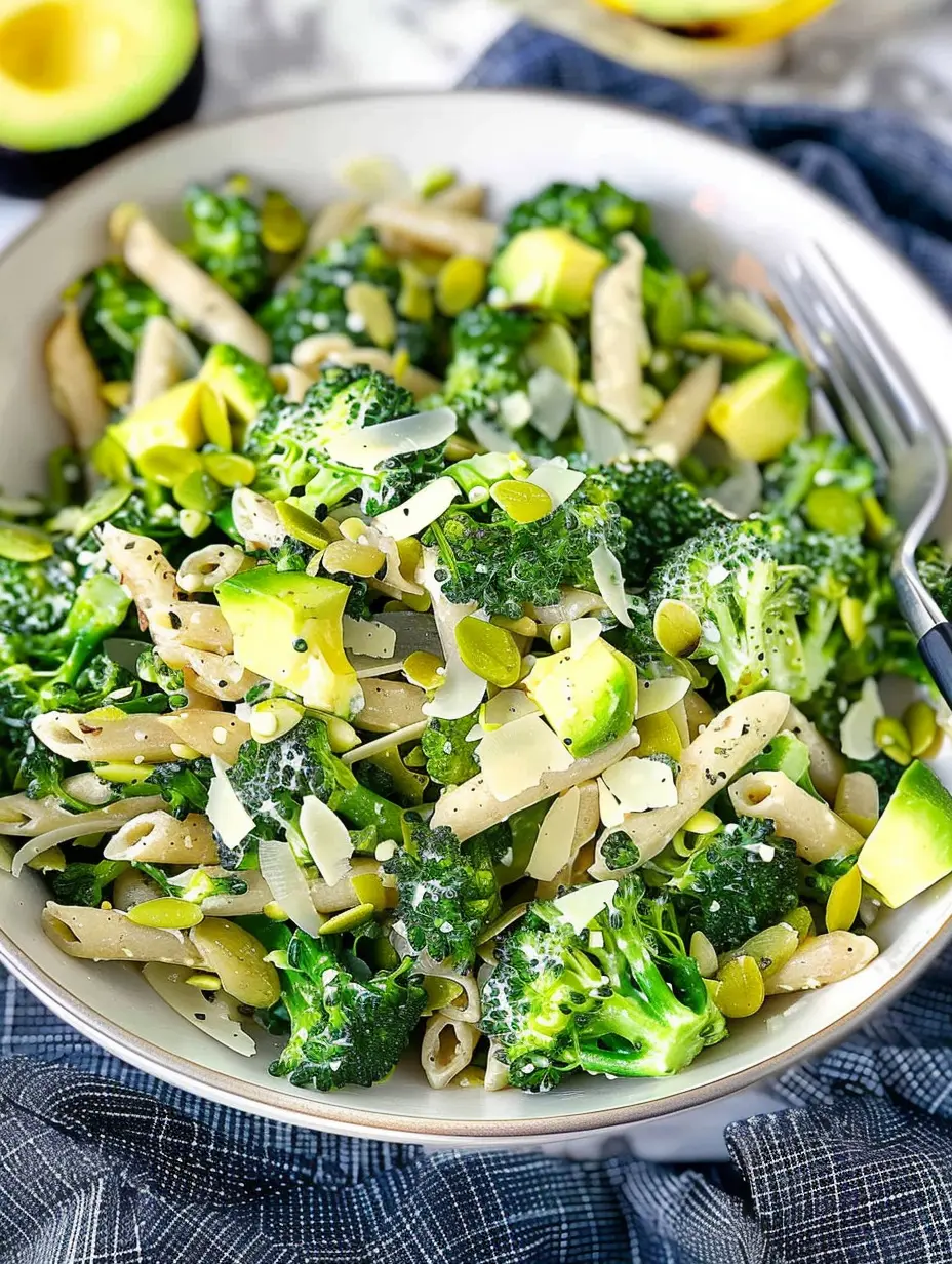 Salade de pâtes au brocoli à l’avocat