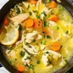 Soupe de poulet saine