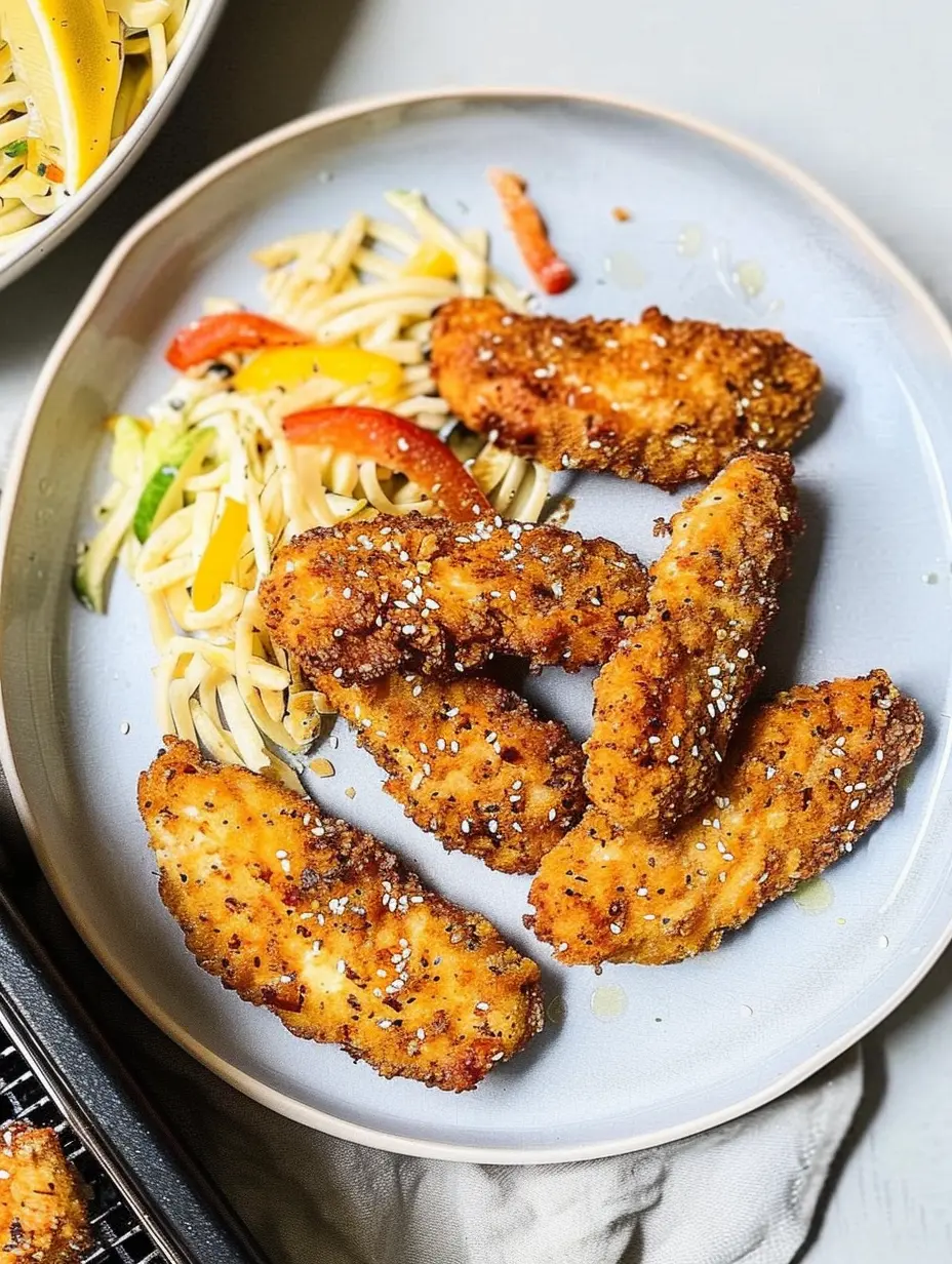 Tenders de poulet à l’air fryer (sains)